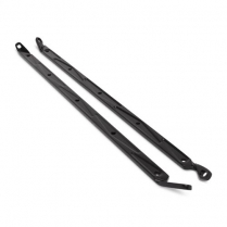 1957 Chevy Passenger Car Hood Brace Supports - Black Anod