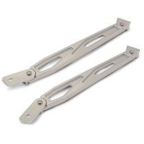 1967-69 Camaro Billet Aluminum Fender Braces - Clear Anod