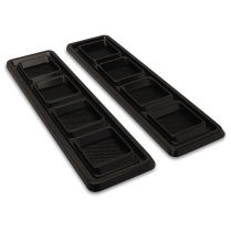 1968-69 Camaro Stainless Hood Vents - Black Anodized