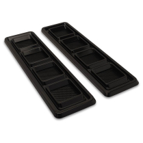 1968-69 Camaro Stainless Hood Vents - Gloss Black