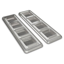 1968-69 Camaro Stainless Hood Vents - Clear Anodized