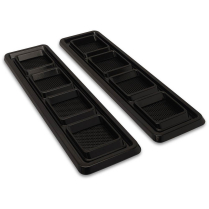 1968-69 Camaro Stainless Hood Vents - Matte Black