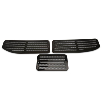 1970-72 Chevelle Aluminum Cowl Vent Set - Black Anodized