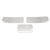 1970-72 Chevelle Aluminum Cowl Vent Set - Clear Anodized