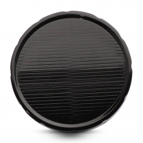 1967-68 Camaro Aluminum Plain Fuel Cap - Gloss Black