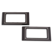 1968 Camaro Billet Marker Light Bezels - Black Anodized