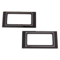 1968 Camaro Billet Marker Light Bezels - Gloss Black