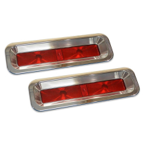 1967 Camaro RS Billet Alum Taillight Bezels - Polished
