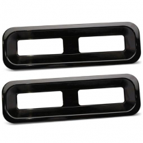 1968 Camaro Billet Alum Taillight Bezels - Black Anodized