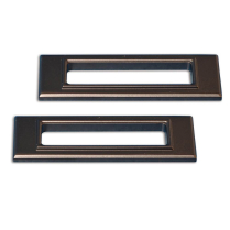 1969 Camaro Billet Marker Light Bezels - Matte Black