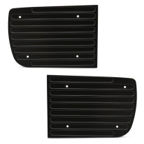 1967-68 Camaro RS Billet Headlight Covers - Matte Black