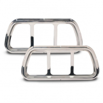 1971-73 Mustang Billet Taillight Bezels Only - Clear Anod