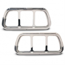 1971-73 Mustang Billet Taillight Bezels Only - Polished