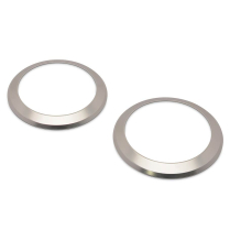 1969 Chevy Camaro Smooth Headlight Bezels - Clear Anodized