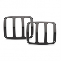 1964-66 Mustang Smooth Taillight Bezels - Matte Black