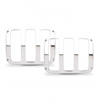 1964-66 Mustang Smooth Taillight Bezels - Polished