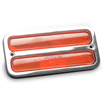 1967-72 Chevy C10 PU Amber Marker Light Bezel Kt - Clr Coat