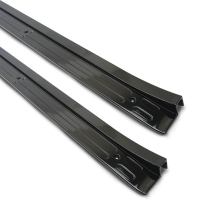 1964-67 Chevelle & Malibu Door Sill Plates - Gloss Black