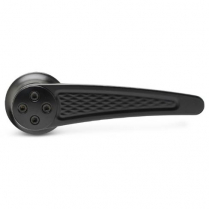 Diamond Inside Door Handles with 1/2" 16 Spline - Matte Blk