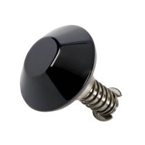 Stainless Mush Cleat Quick Release Tie Down - Gloss Black