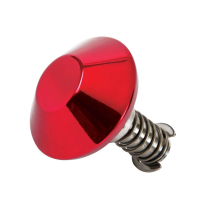 Stainless Mush Cleat Quick Release Tie Down - Gloss Red