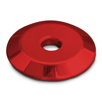 Upholstery 1/4" ID x 1" OD Washer - Gloss Red