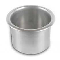 Medium 3-3/8" x 3" Deep Spun Alum Drink Holder - Clear Anod