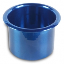 Small 3" x 2-7/8" Deep Spun Alum Drink Holder - Gloss Blue