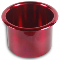 Small 3" x 2-7/8" Deep Spun Alum Drink Holder - Gloss Red
