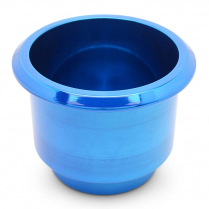 Large 3-3/4" x 3-1/8" Deep Billet Drink Holder - Gloss Blue