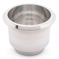 Large 3-3/4" x 3-1/8" Deep Billet Drink Holder - Clear Coat