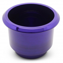 Large 3-3/4" x 3-1/8" Deep Billet Drink Holder- Gloss Purple