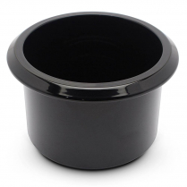 Medium 3-3/8"x2-13/16" Deep Billet Drink Holder - Gloss Blk