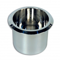 Medium 3-3/8" x 2-13/16" Deep Billet Drink Holder - Polished