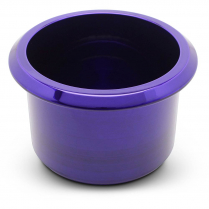 Med 3-3/8" x 2-13/16" Deep Billet Drink Holder- Gloss Purple