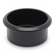 Small 3"x1-1/2" Short Billet Alum Drink Holder - Matte Black