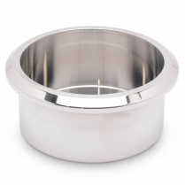 Small 3" x 1-1/2" Short Billet Alum Drink Holder - Polished