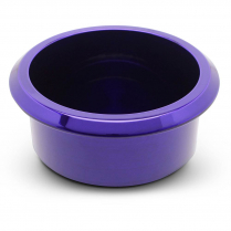 Small 3"x1-1/2" Short Billet Alum Drink Holder- Gloss Purple