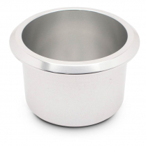 Small 3" x 2-5/8" Deep Billet Alum Drink Holder - Clear Anod