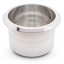 Small 3" x 2-5/8" Deep Billet Alum Drink Holder - Clear Coat