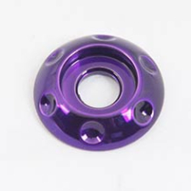 Dimpled LED Accent Washer #10 ID x 3/4" OD - Gloss Purple