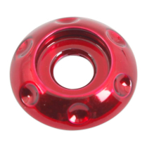 Dimpled LED Accent Washer #10 ID x 3/4" OD - Gloss Red