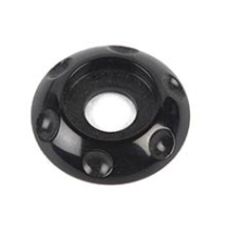 Dimpled LED Accent Washer 1/4" ID x 7/8" OD - Gloss Black