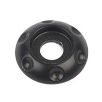 Dimpled LED Accent Washer 1/4" ID x 7/8" OD - Matte Black