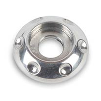 Dimpled LED Accent Washer 1/4" ID x 7/8" OD - Polished