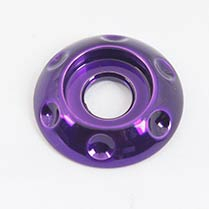 Dimpled LED Accent Washer 1/4" ID x 7/8" OD - Gloss Purple