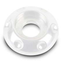 Dimpled LED Accent Washer 1/4" ID x 7/8" OD - Gloss White