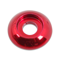 Plain Accent Washer #10 ID x 3/4" OD - Gloss Red