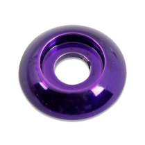 Plain Alum Accent Washer 3/8" ID x 1-1/8" OD - Gloss Purple