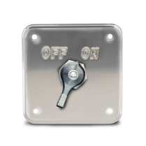 Battery Disconnect Switch & Panel - Clear Anodized